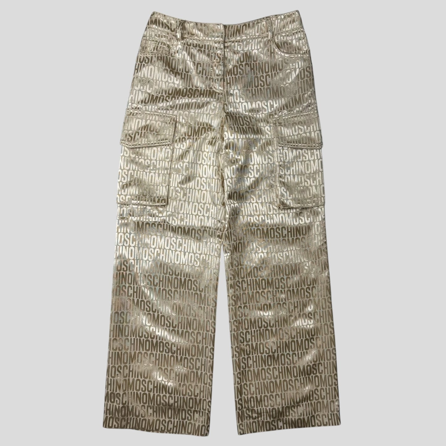 Moschino Couture 2023 Monogram Bomber Jacket + Cargo Trouser Set - IT40
