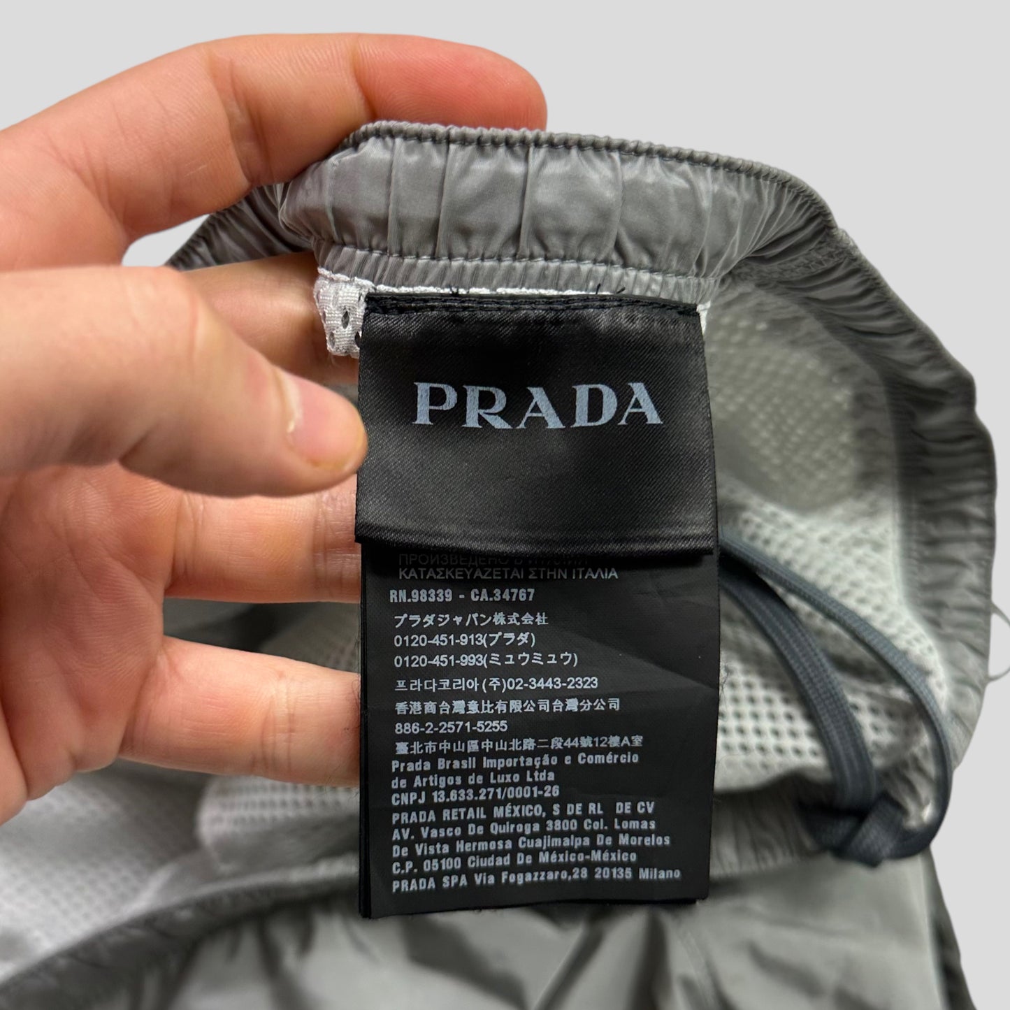 Prada Milano 2017 Panelled Nylon Technical Cinch Shorts - IT50 (M/L)