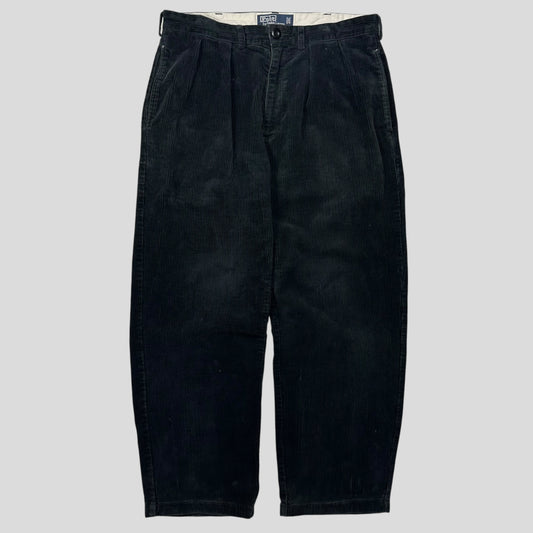 Ralph Lauren 90’s Polo Jumbo Corduroy Baggy Andrew Trousers - 34