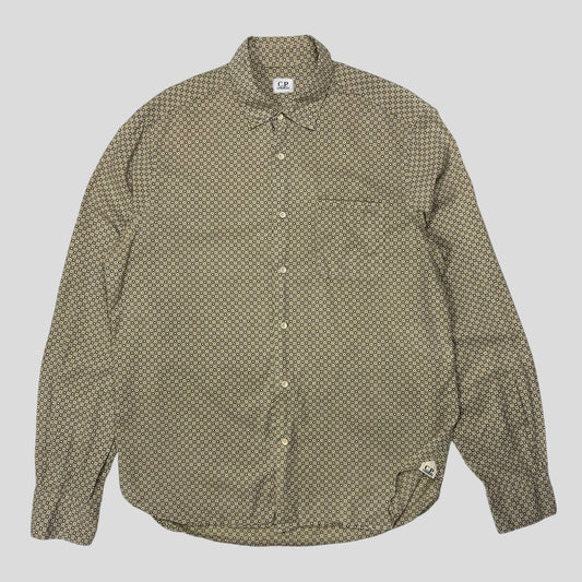 CP Company 2010 Polkadot Geometric Print Logo Shirt - M/L