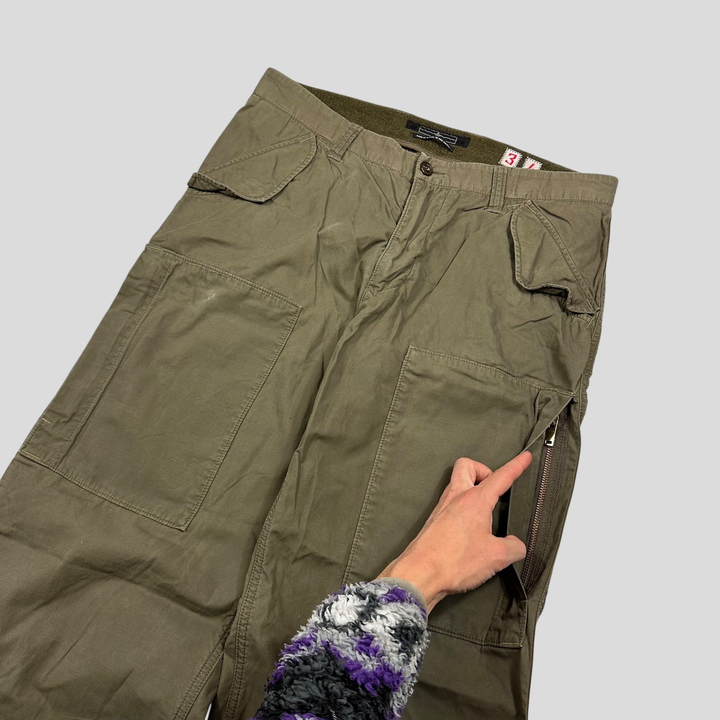 Stone Island AW08 Denims Multipocket Baggy Cargo Trousers - L