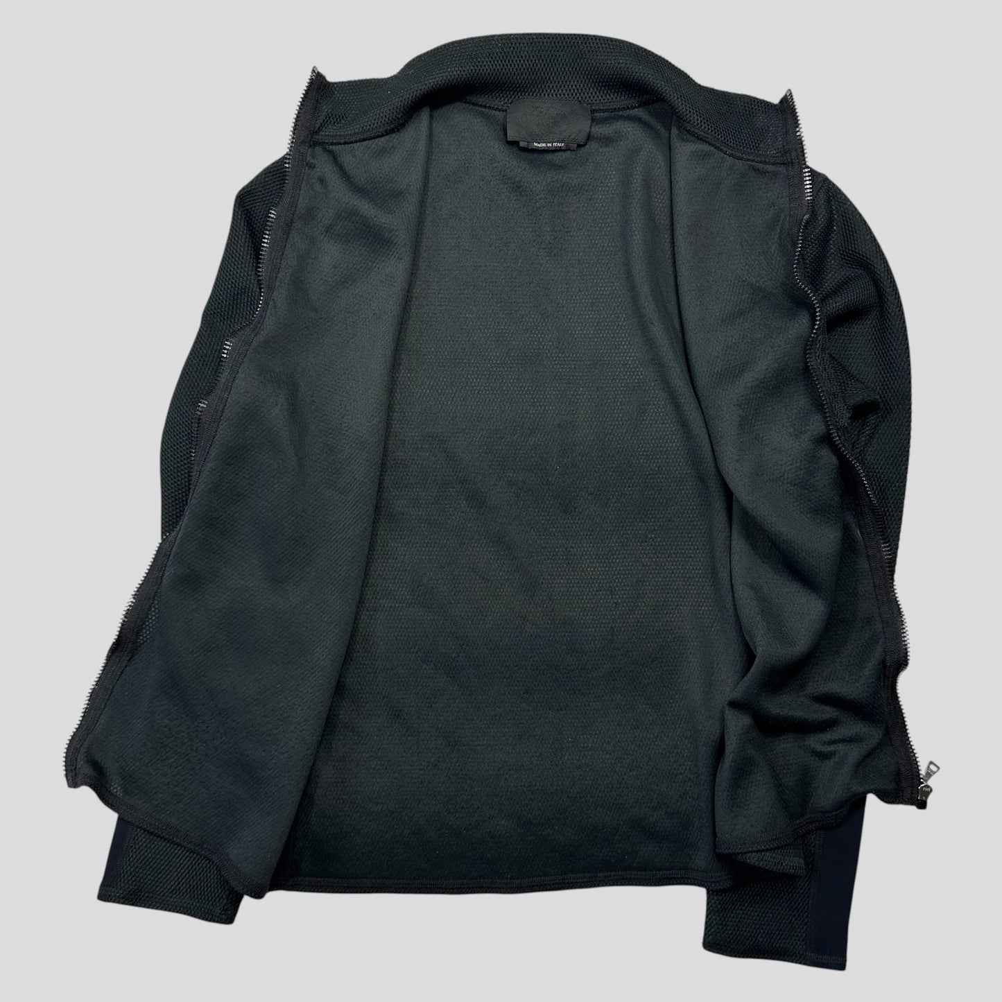 Prada Milano SS00 Hex Mesh Neoprene Panelled Jacket - M