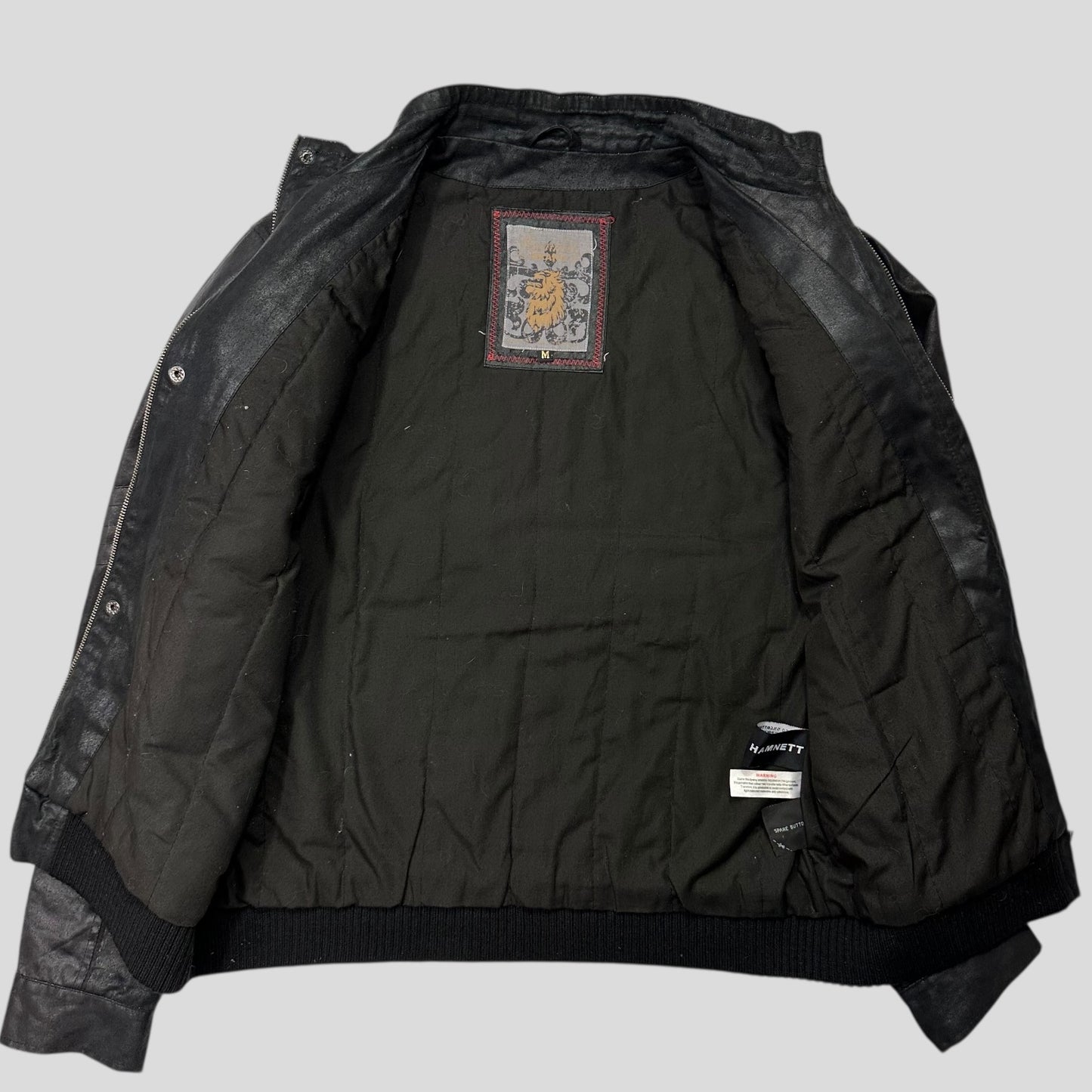Kathrine Hamnett 00’s Poly Cotton Moto Bomber Jacket - M/L