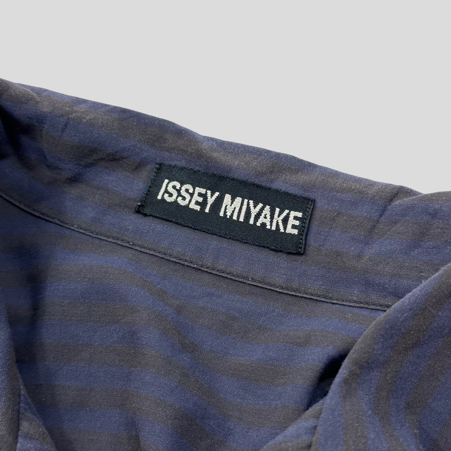 Issey Miyake 00’s Striped Camp Collar Boxy Shirt - M/L