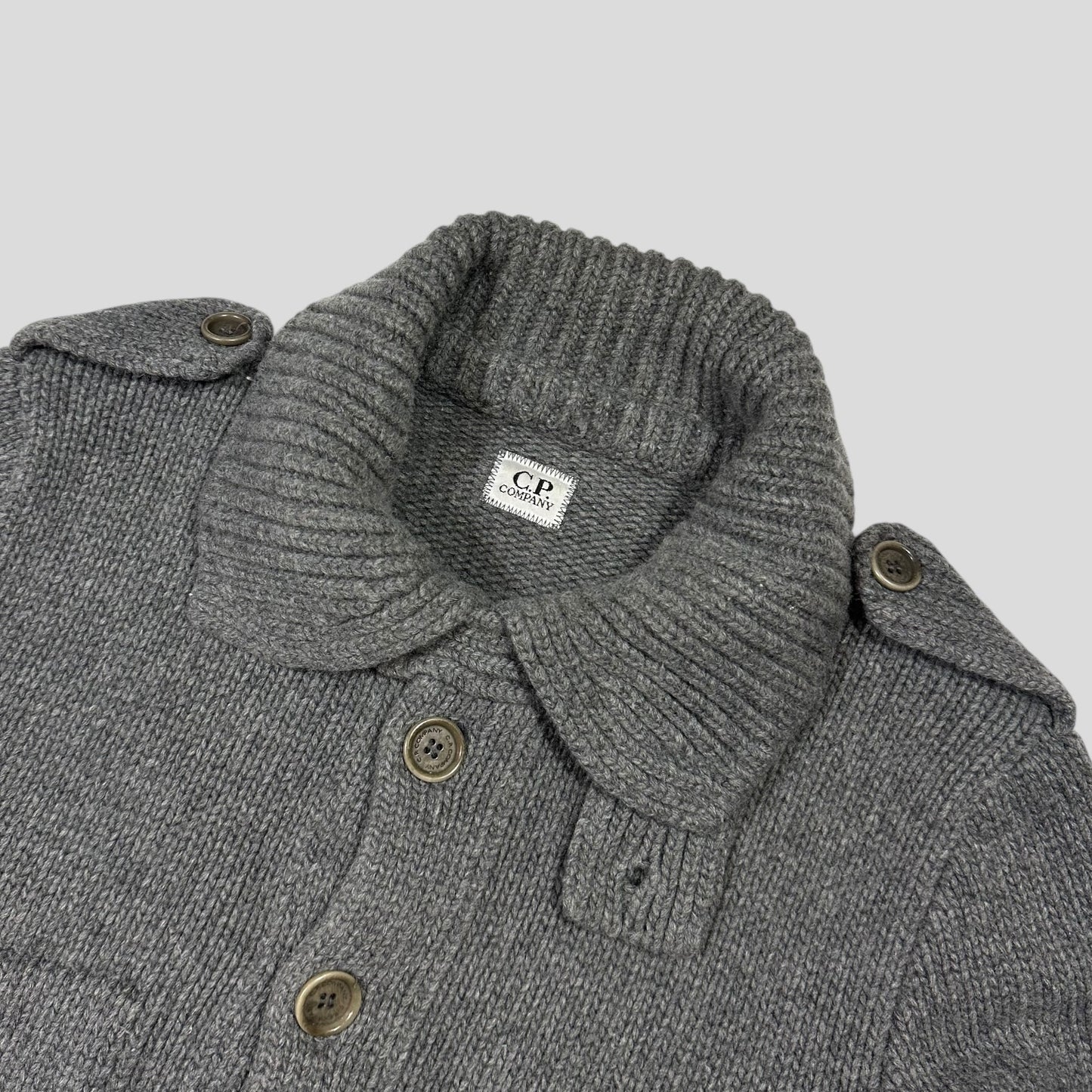 CP Company 00’s Thick Italian Wool Multipocket Cardigan - M