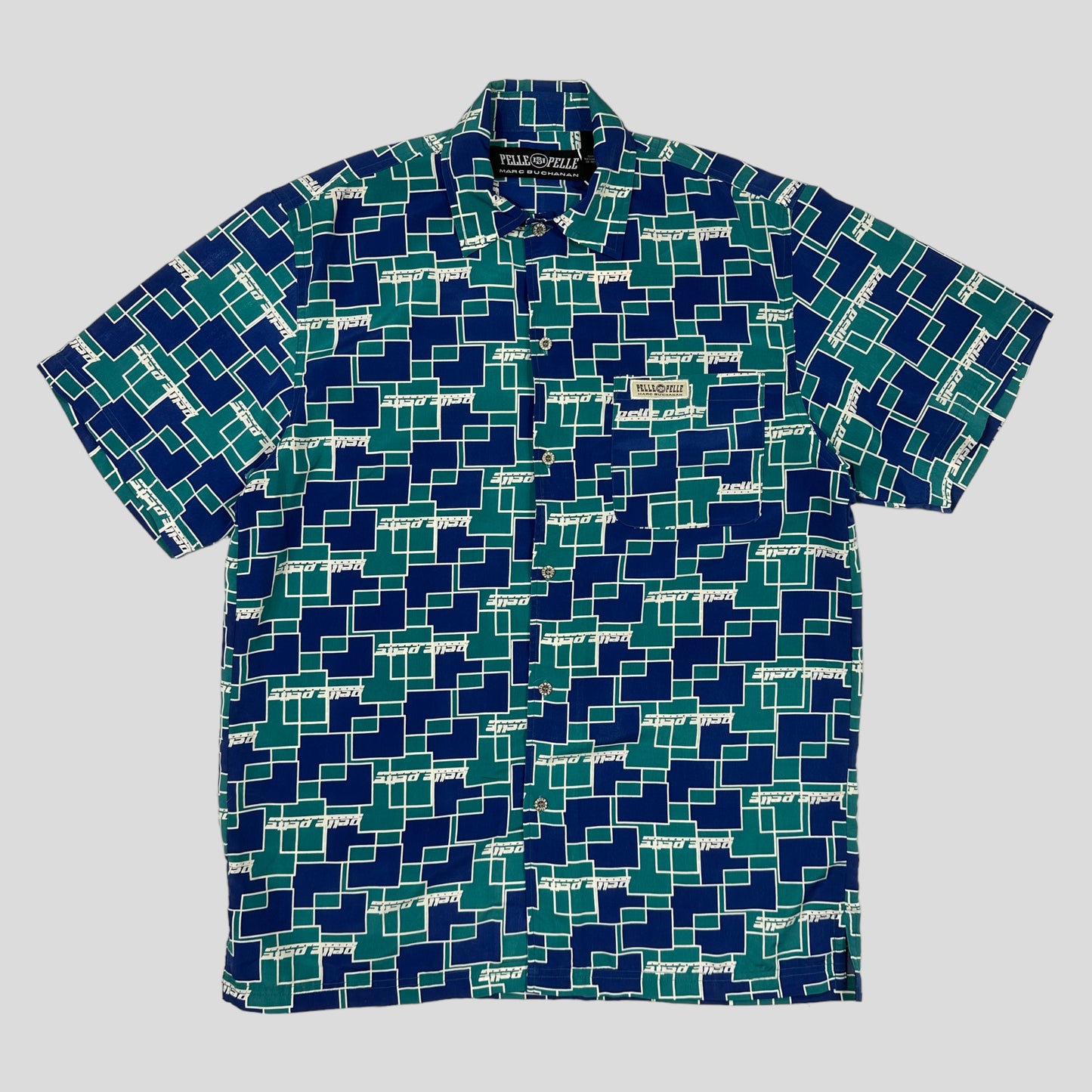 Pelle Pelle 90’s Geometric Print Shirt - XL