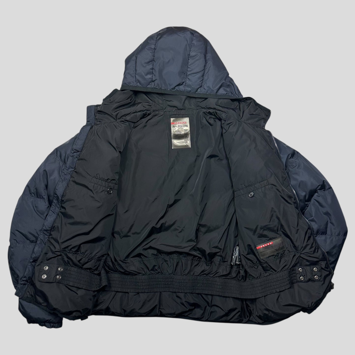 Prada 2011 Red Tab Nylon Goose Down Puffer Jacket - IT52 (L)