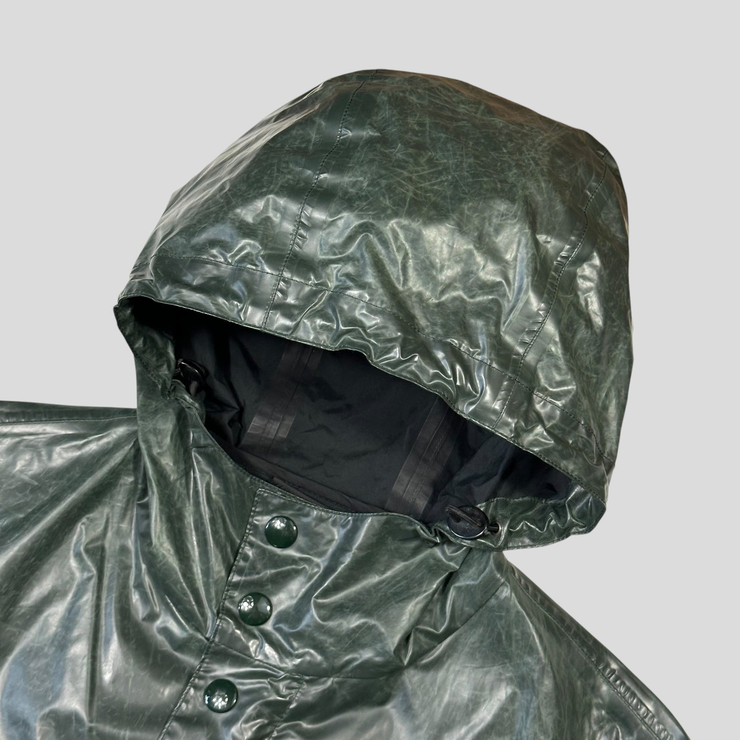 Prada Milano 2015 Taped Seam Toffee Wrapper Technical Jacket - IT50