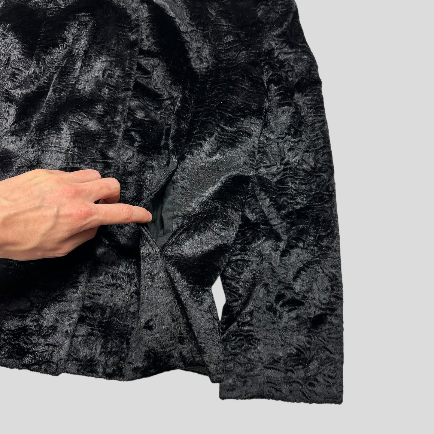 Just Cavalli 00’s Faux Fur Floral Lined Quilted Jacket - IT44