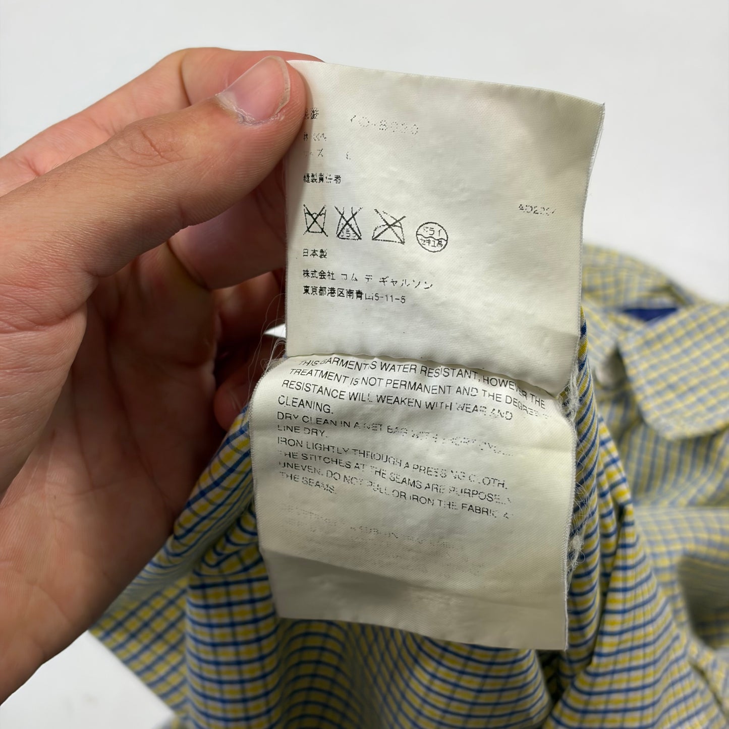Junya Watanabe by CDG 2005 Micro-check Cargo Pocket Shirt - M/L