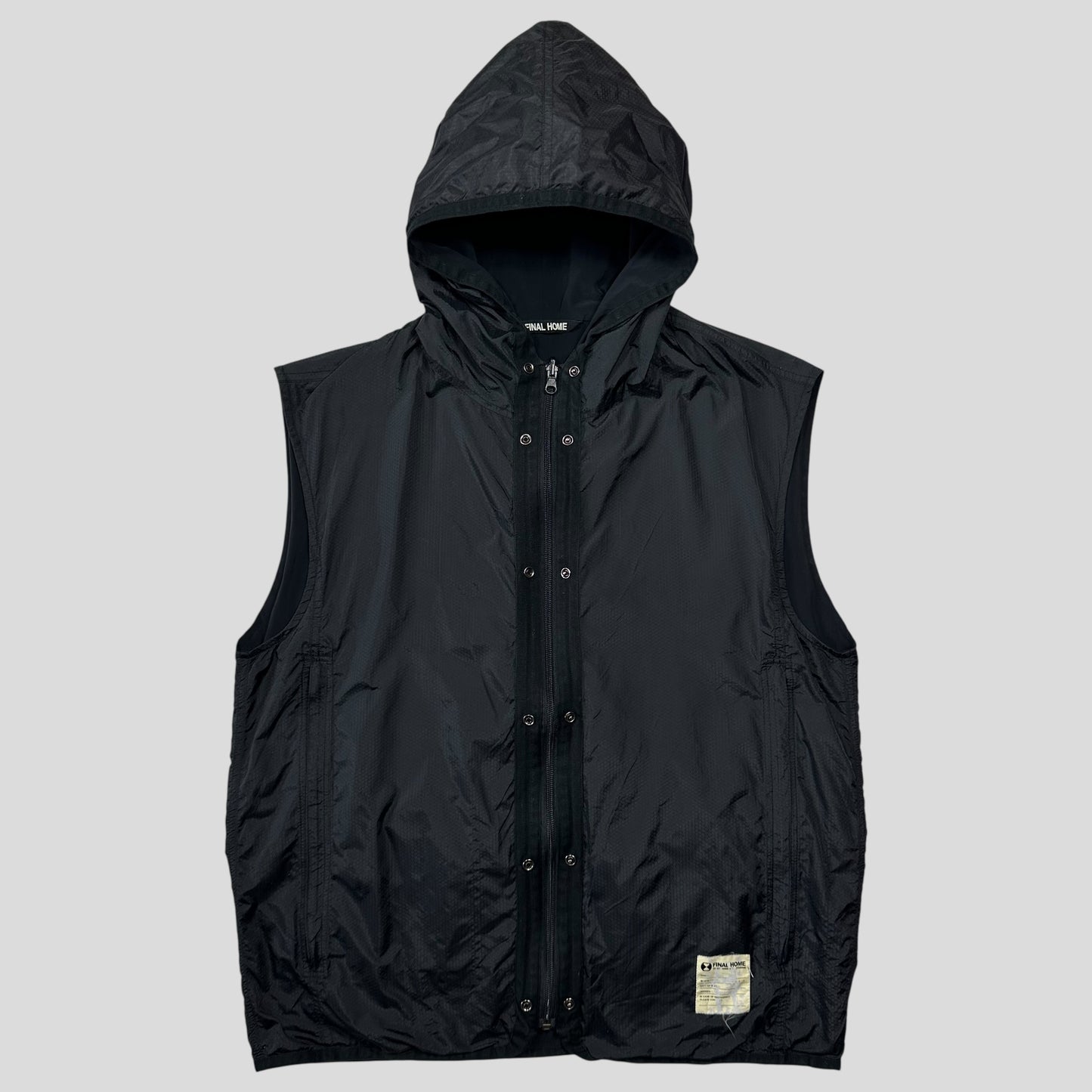 Final Home 00’s Reversible Hex Ripstop Nylon Gilet Vest - M/L
