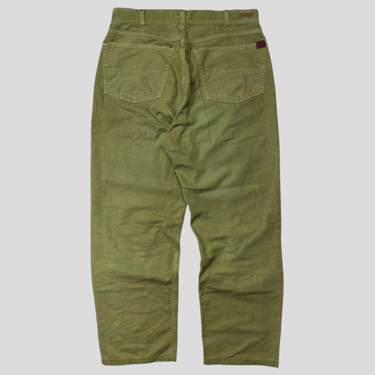 CP Company SS 1992 Ideas By Massimo Osti Green Logo Trousers - 31