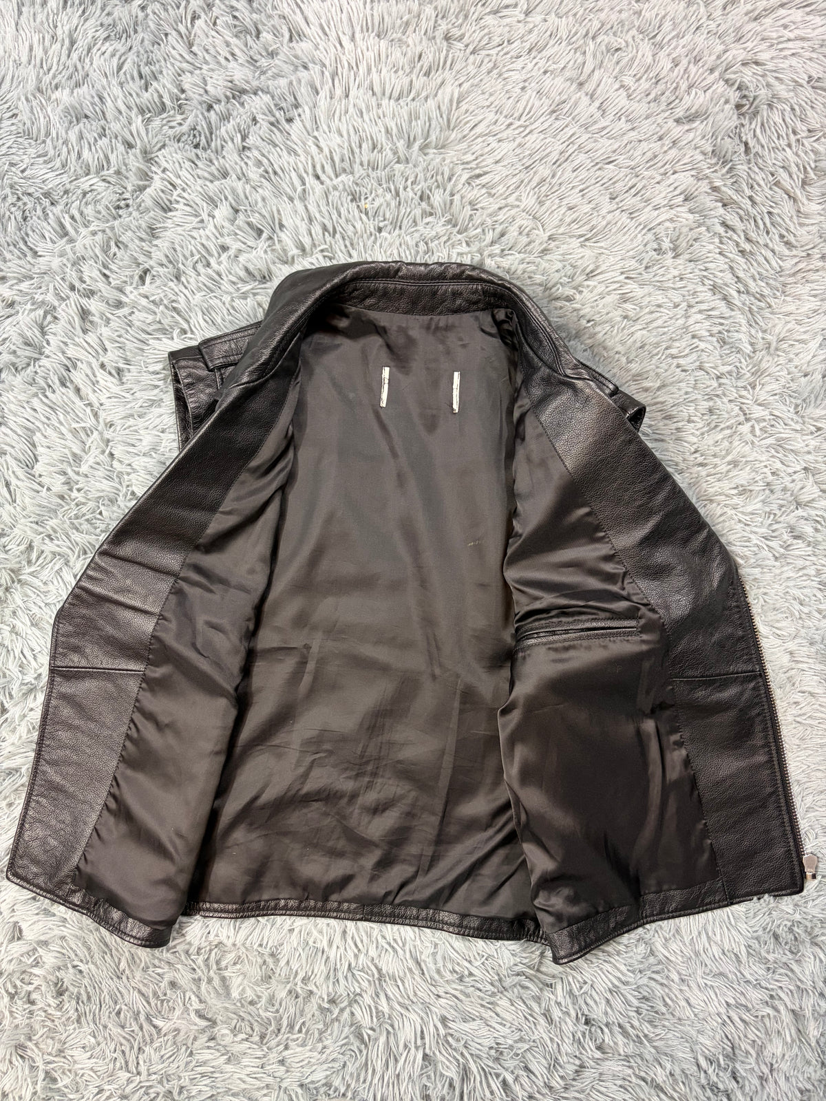 Saint Laurent SS13 Hedi Slimane L17 Leather Biker Gilet - M