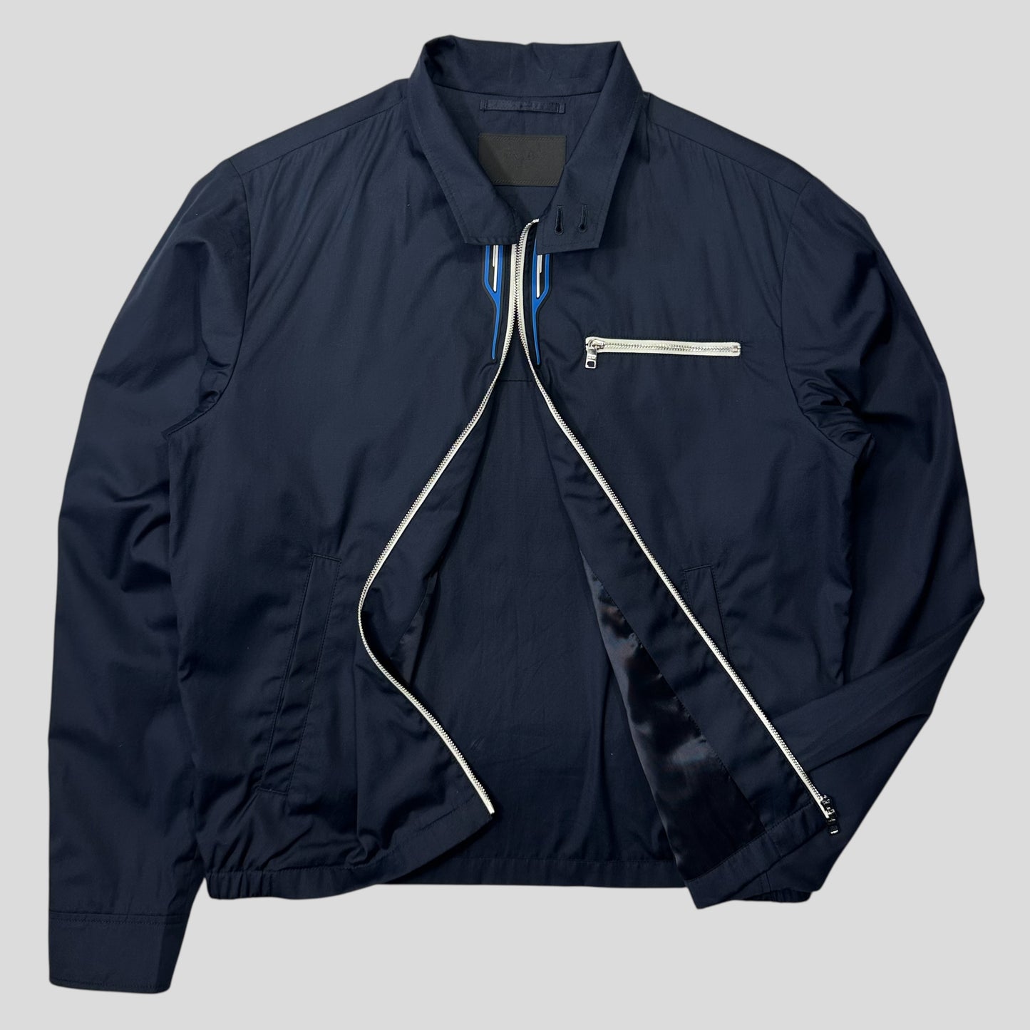 Prada 2018 Race Rubber Logo Boxy Cotton Work Jacket - IT46 (M)