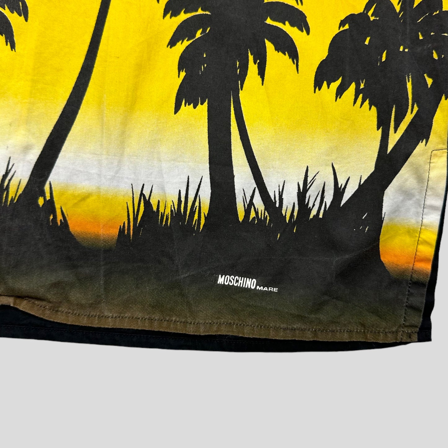 Moschino Mare 00’s Baggy Cuban Sunset Print Shirt - L/XL