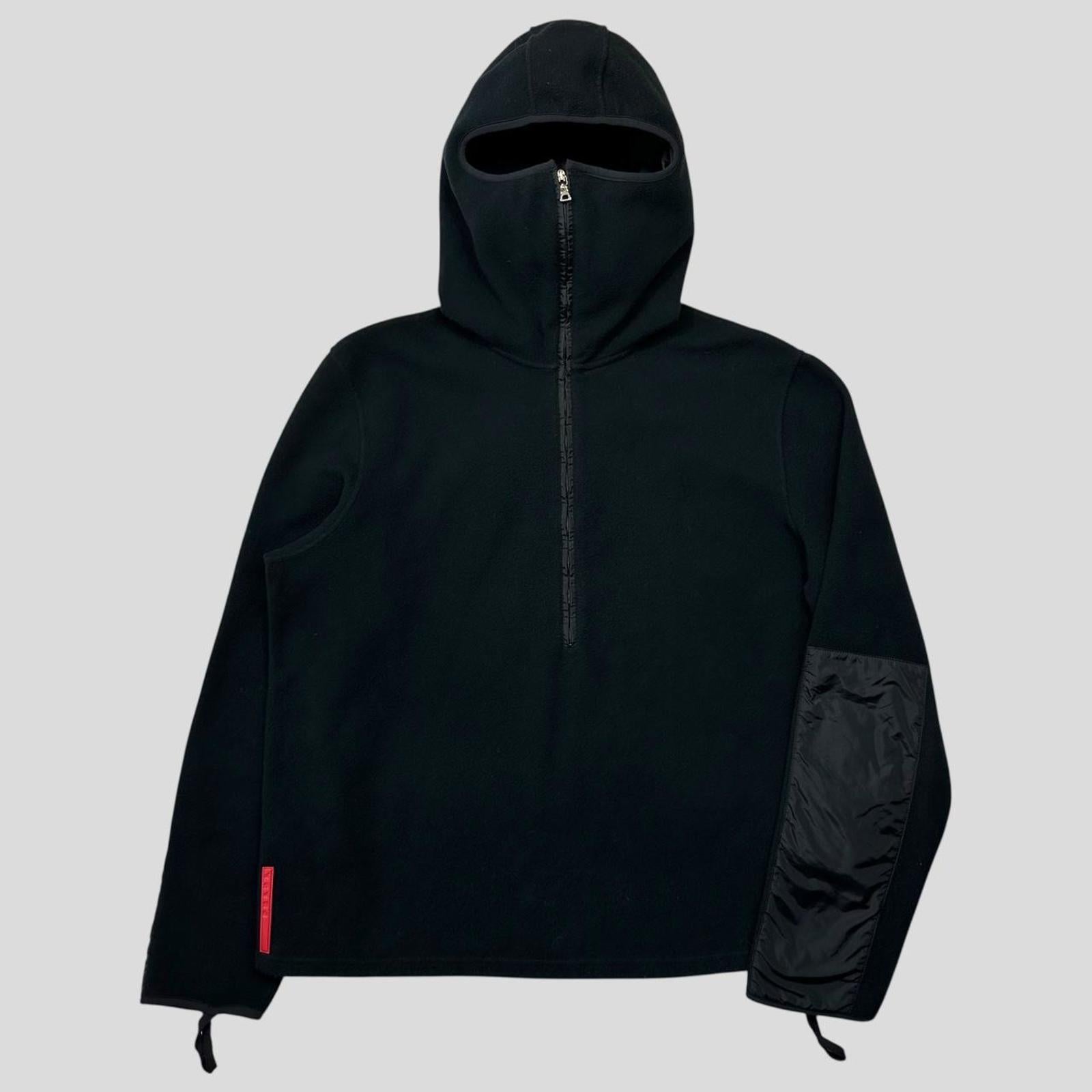 Prada Sport AW00 Balaclava Ninja Fleece Jacket - L – Warmwaves