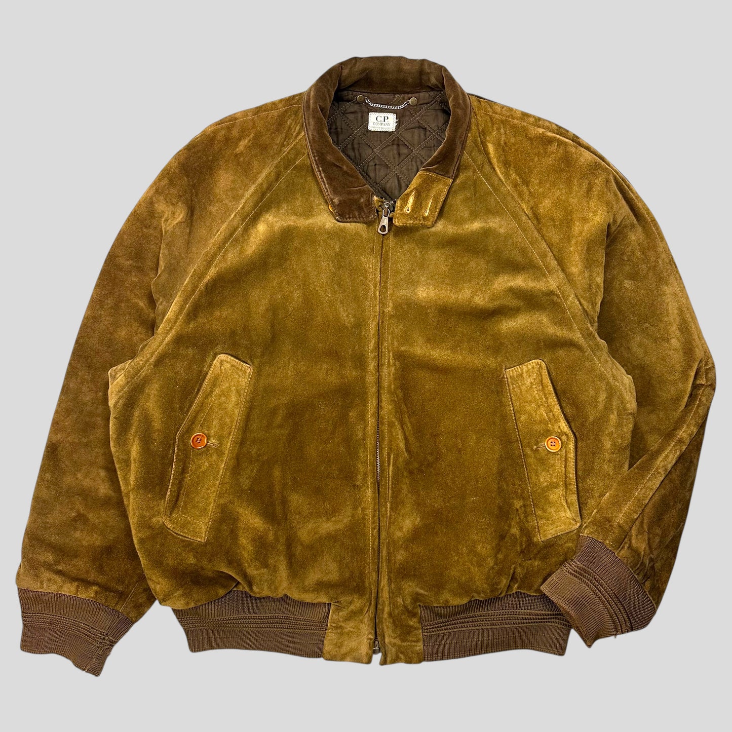 CP Company 1989 Ideas Suede Pelle Leather Quilted G-9 Flight Jacket - IT48 (L/XL)