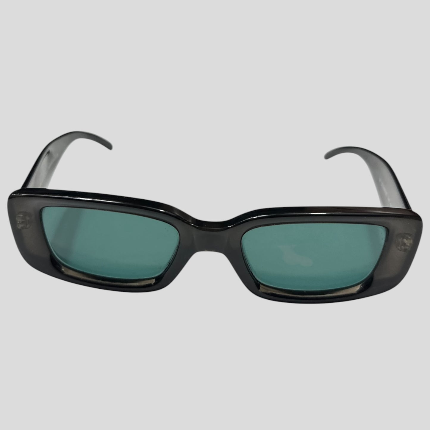 Gucci by Tom Ford 1996 Blue Tint G Logo Square Sunglasses