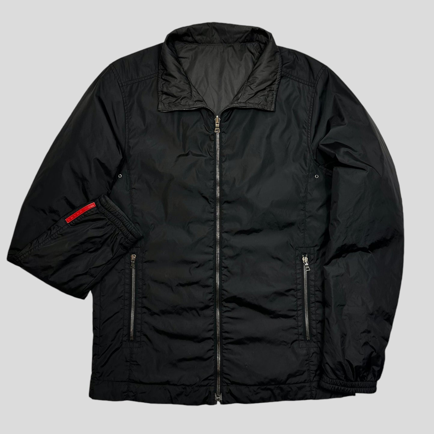 Prada Sport 00’s Nylon Reversible Grey + Black Jacket - M/L