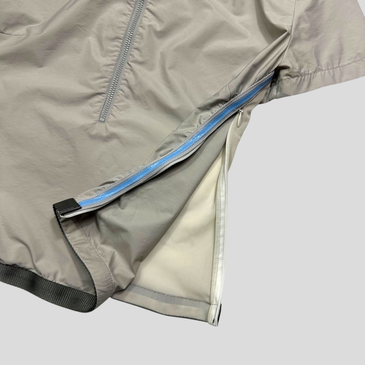 Prada Sport SS00 Mesh Panelled Gel Seam Nylon 1/2 Shirt - M