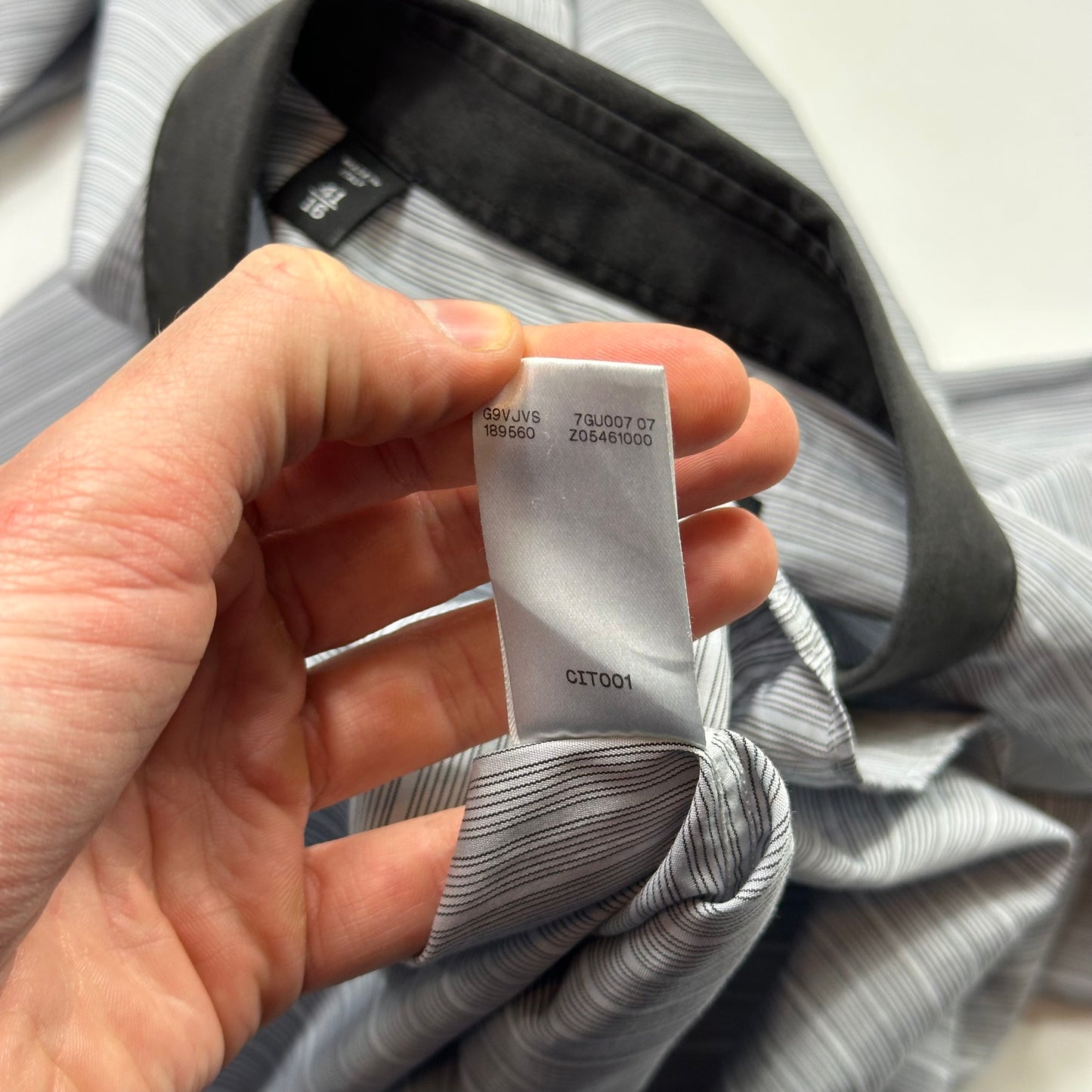 Gucci Striped Placket Cotton Longsleeve Shirt - M