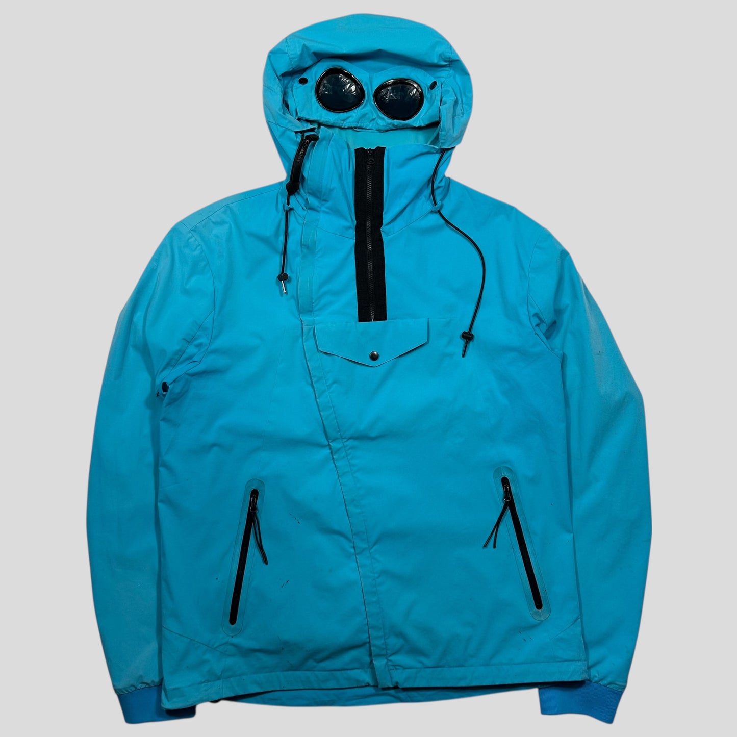 CP Company Aqua Blue Pro-tek Goggle Smock Jacket - IT52 (L)