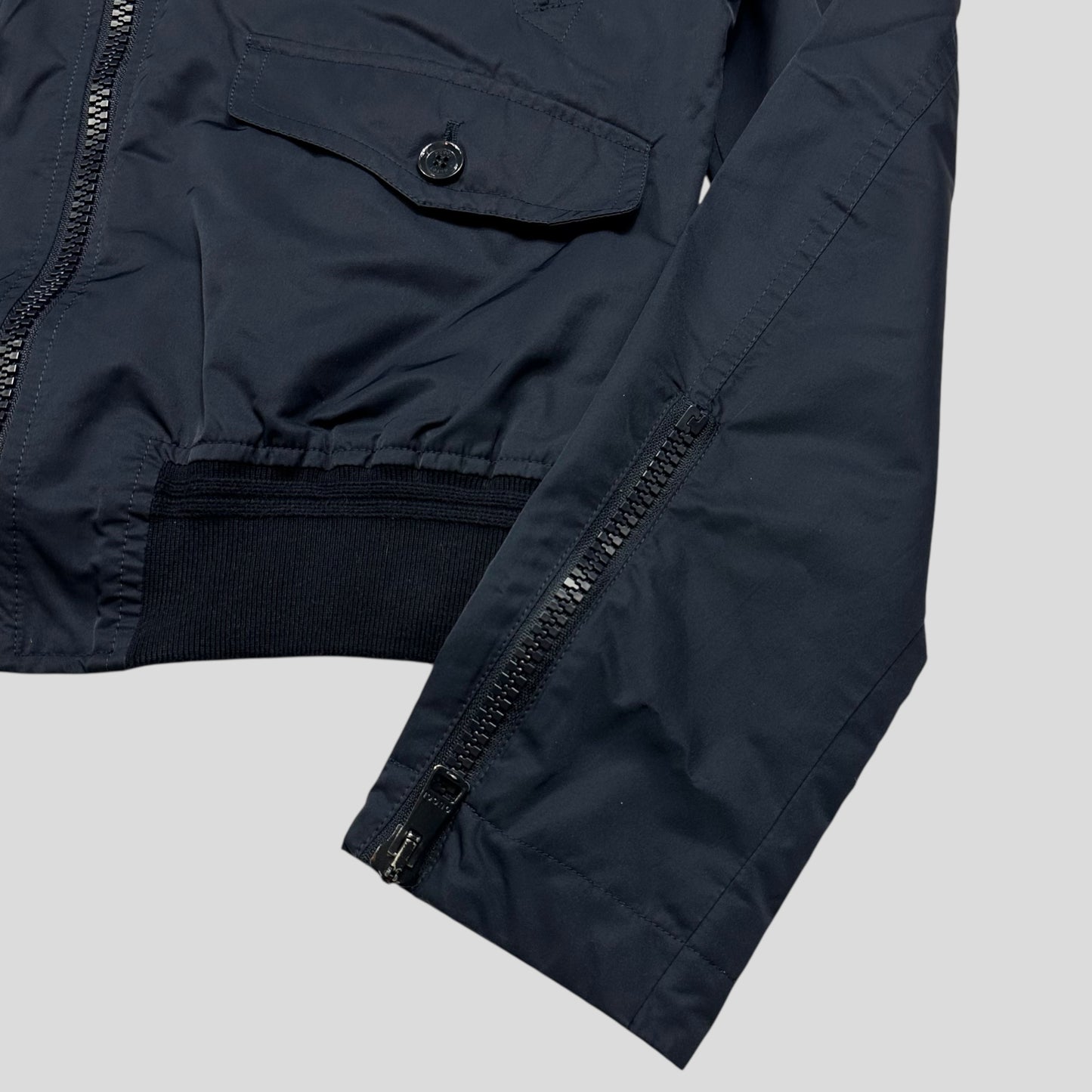 Gucci 2008 Military Web Stripe Navy Logo Jacket - IT50 (M/L)