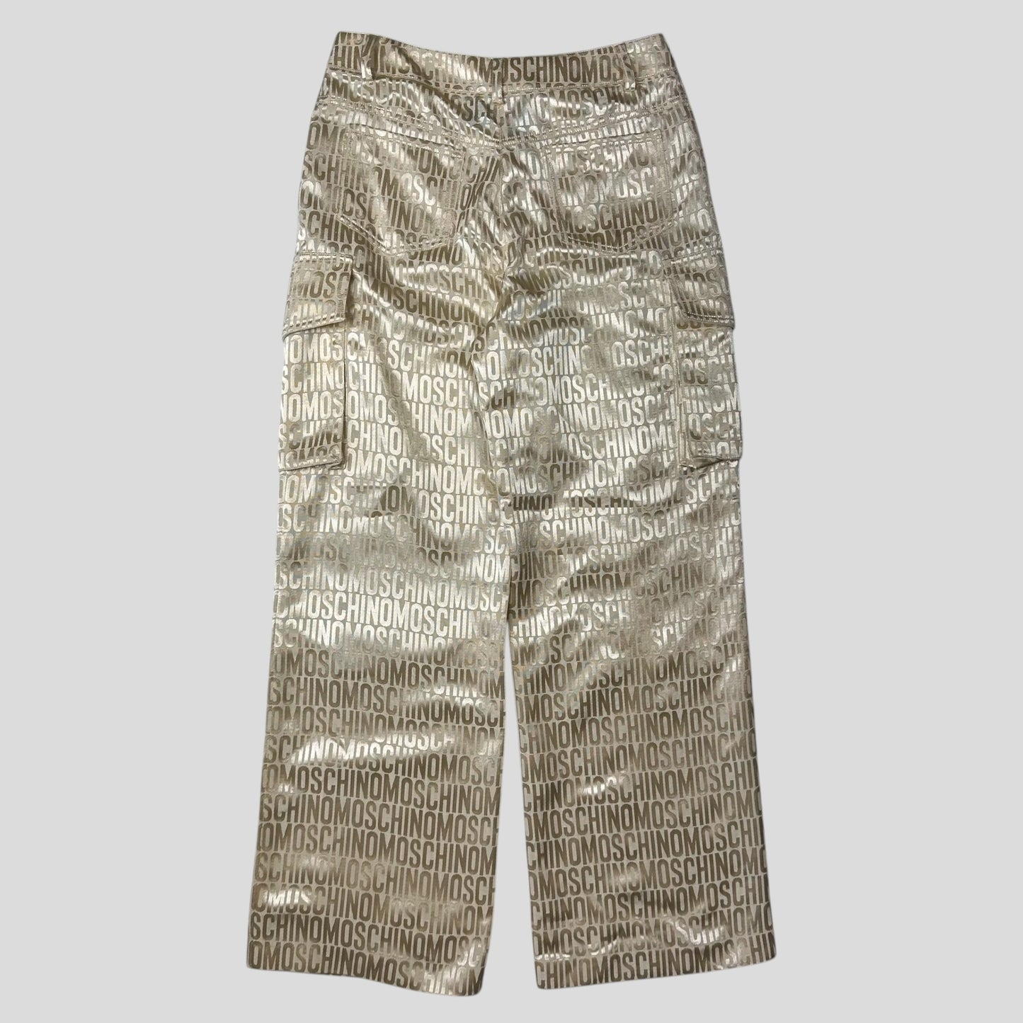 Moschino Couture 2023 Monogram Bomber Jacket + Cargo Trouser Set - IT40