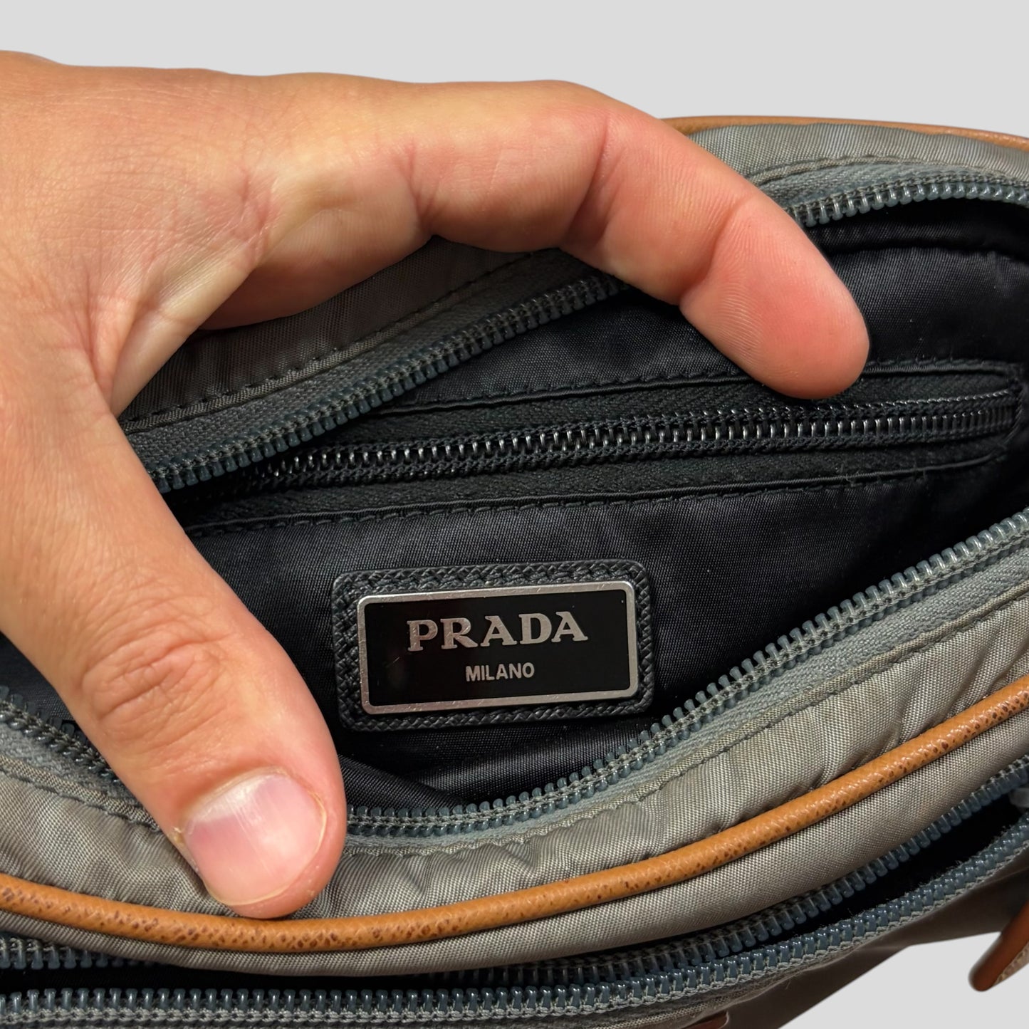 Prada 2018 Tessuto Montagna Nylon + Leather Utility Belt Bag