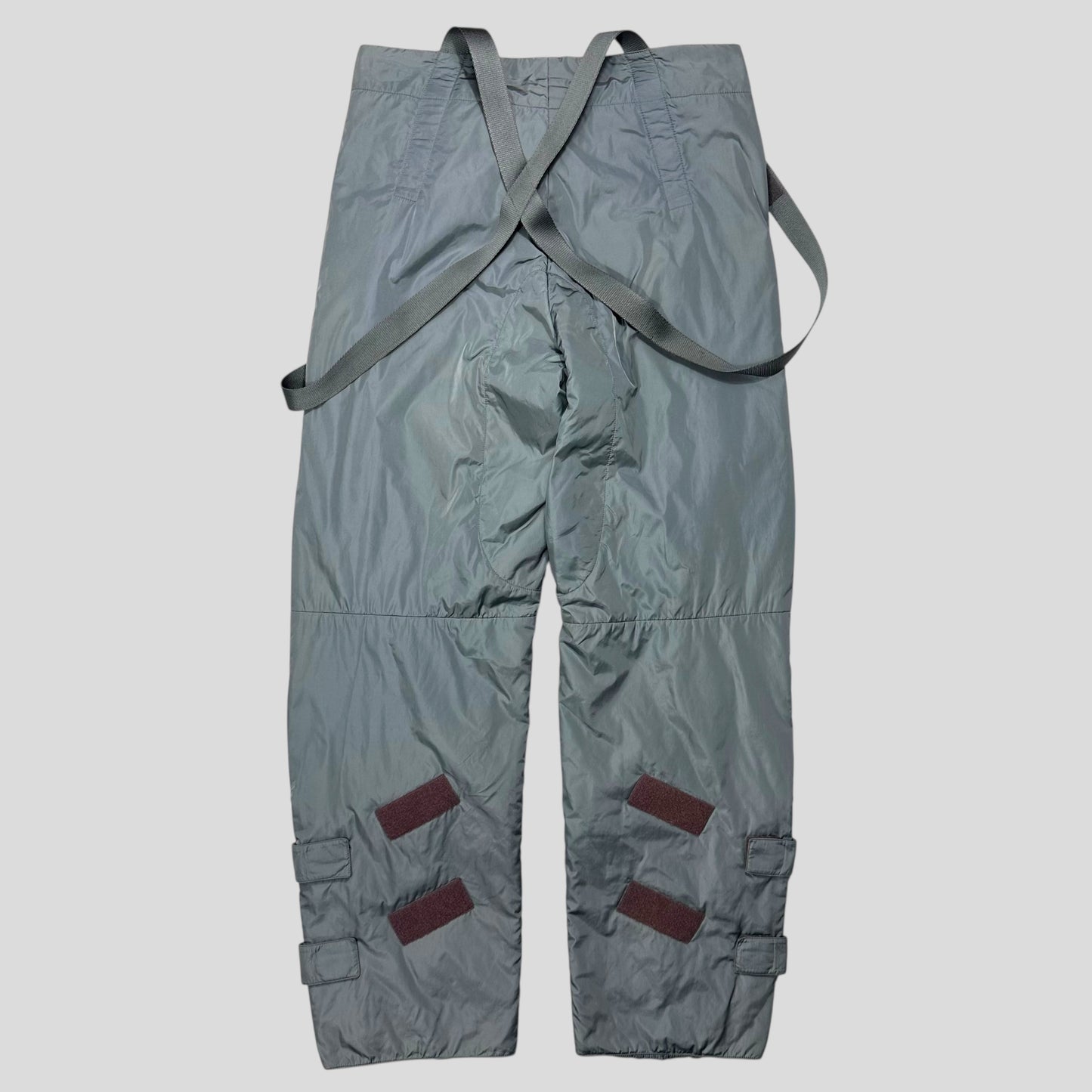 Prada Sport AW99 Bondage Strap Astro Nylon Padded Ski Trousers - IT50