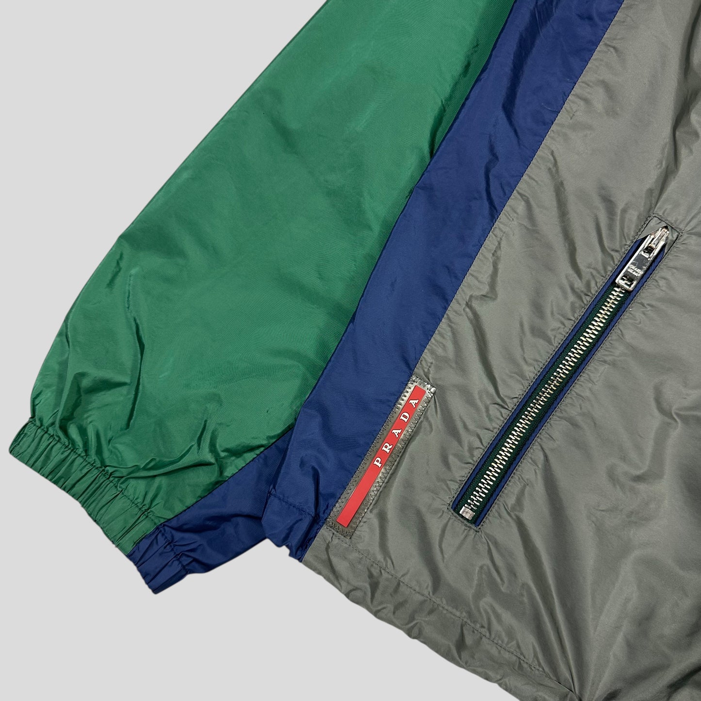 Prada 2017 Red Tab Tri-colour Nylon Windbreaker Jacket - IT50 (L)