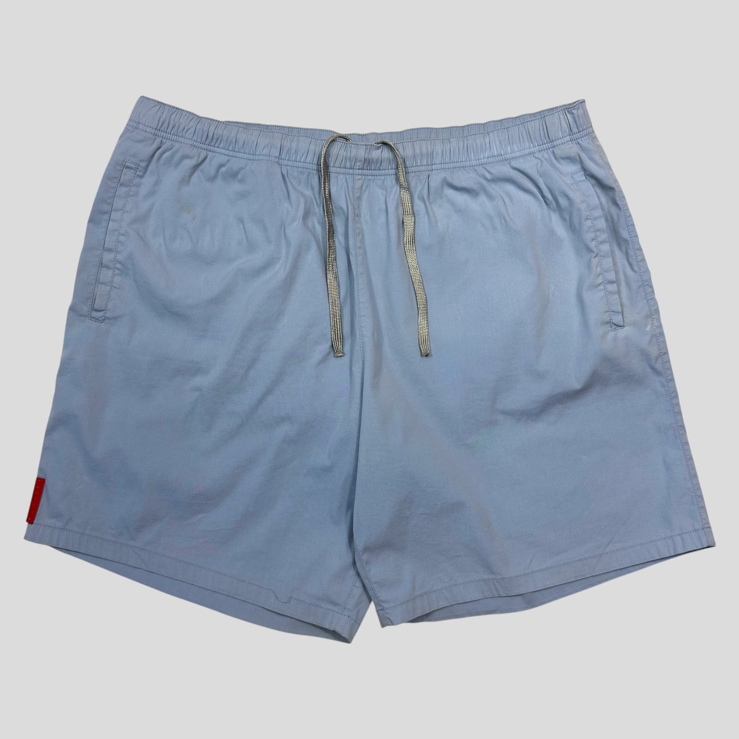 Prada Sport 2008 Baby Blue Cotton Swim Shorts - M/L