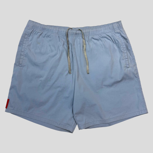 Prada Sport 2008 Baby Blue Cotton Swim Shorts - M/L