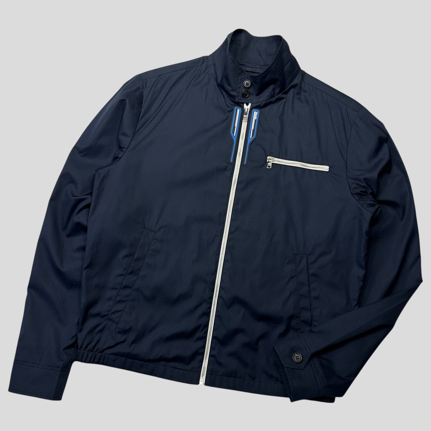 Prada 2018 Race Rubber Logo Boxy Cotton Work Jacket - IT46 (M)