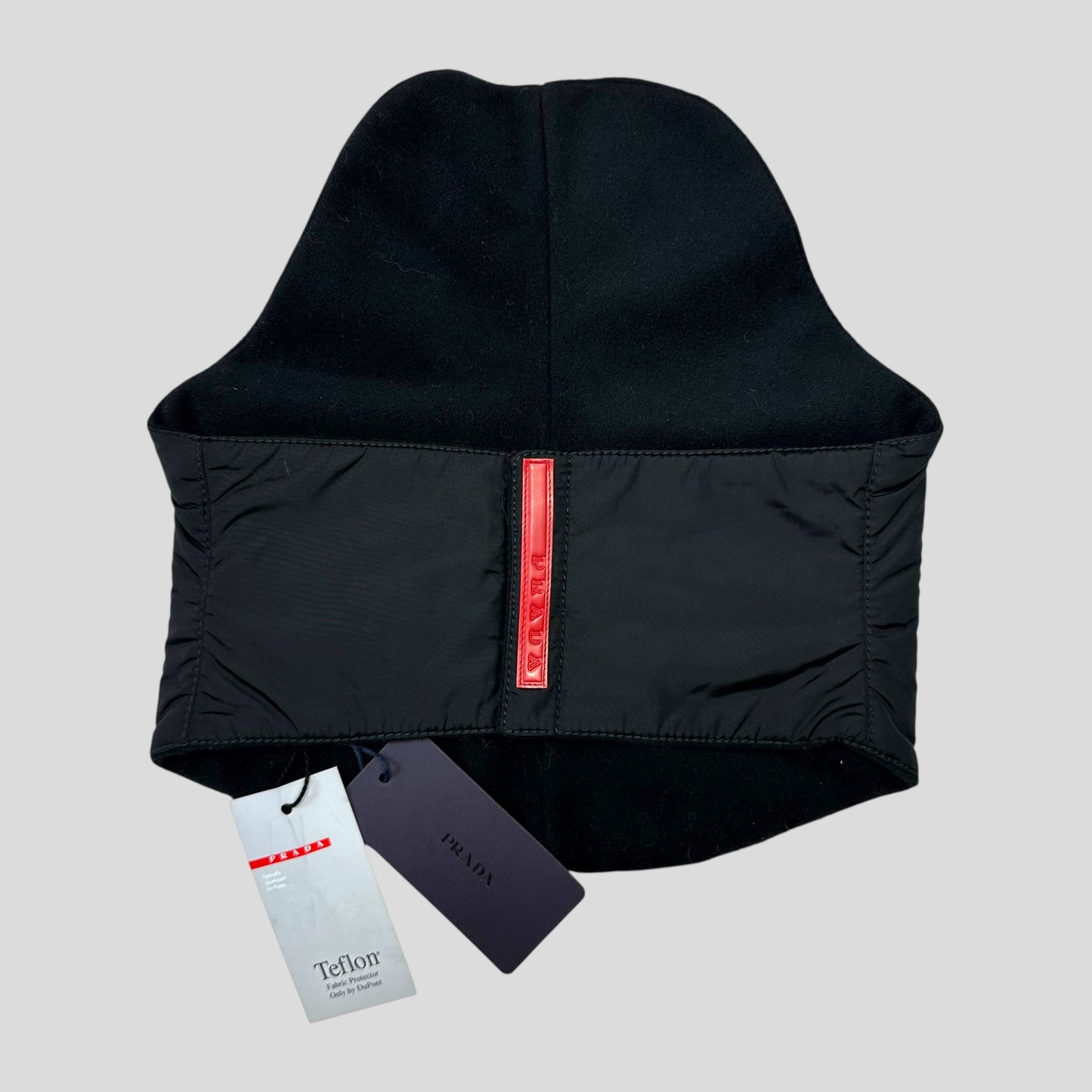 Prada Sport FW98 Teflon Nylon Fleece Magnetic Neck Gaitor