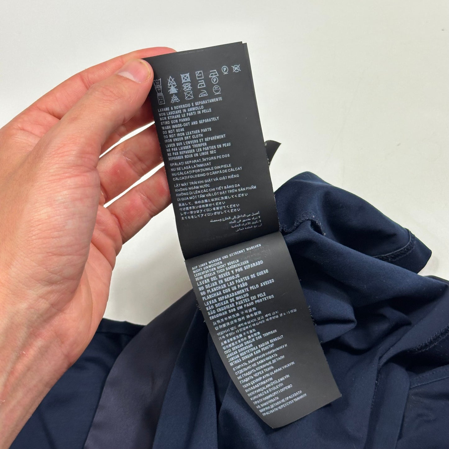 Prada 2019 Nylon Pocket Plaque Logo 1/4 Zip Shirt - M