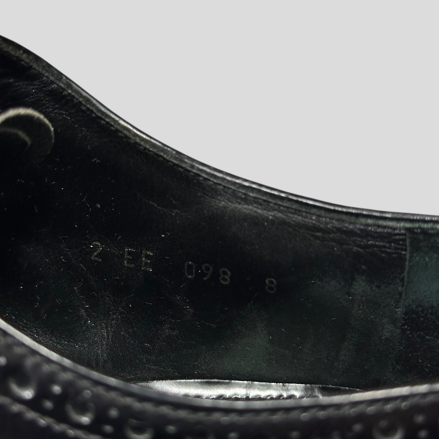 Prada Air Levitate Brogues Black Leather Derby Shoes - UK9