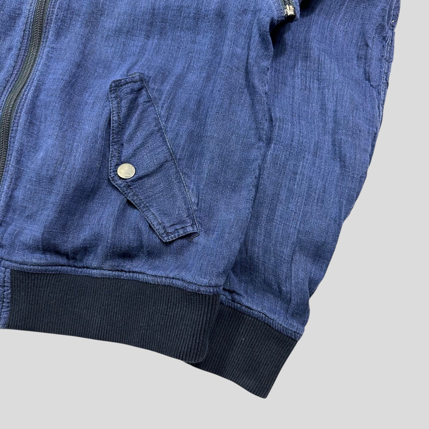 D&G 00’s Flax Multi-Zip Parachute Bomber Jacket - M