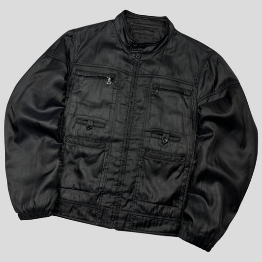 Prada Milano 2009 Inside-out Soft Polyester Moto Bomber Jacket - IT50 (M)