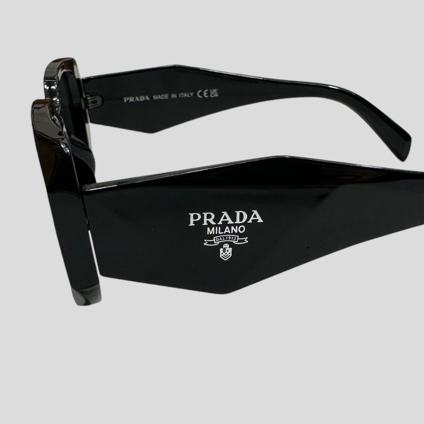 Prada Milano Square Frame Logo Sunglasses