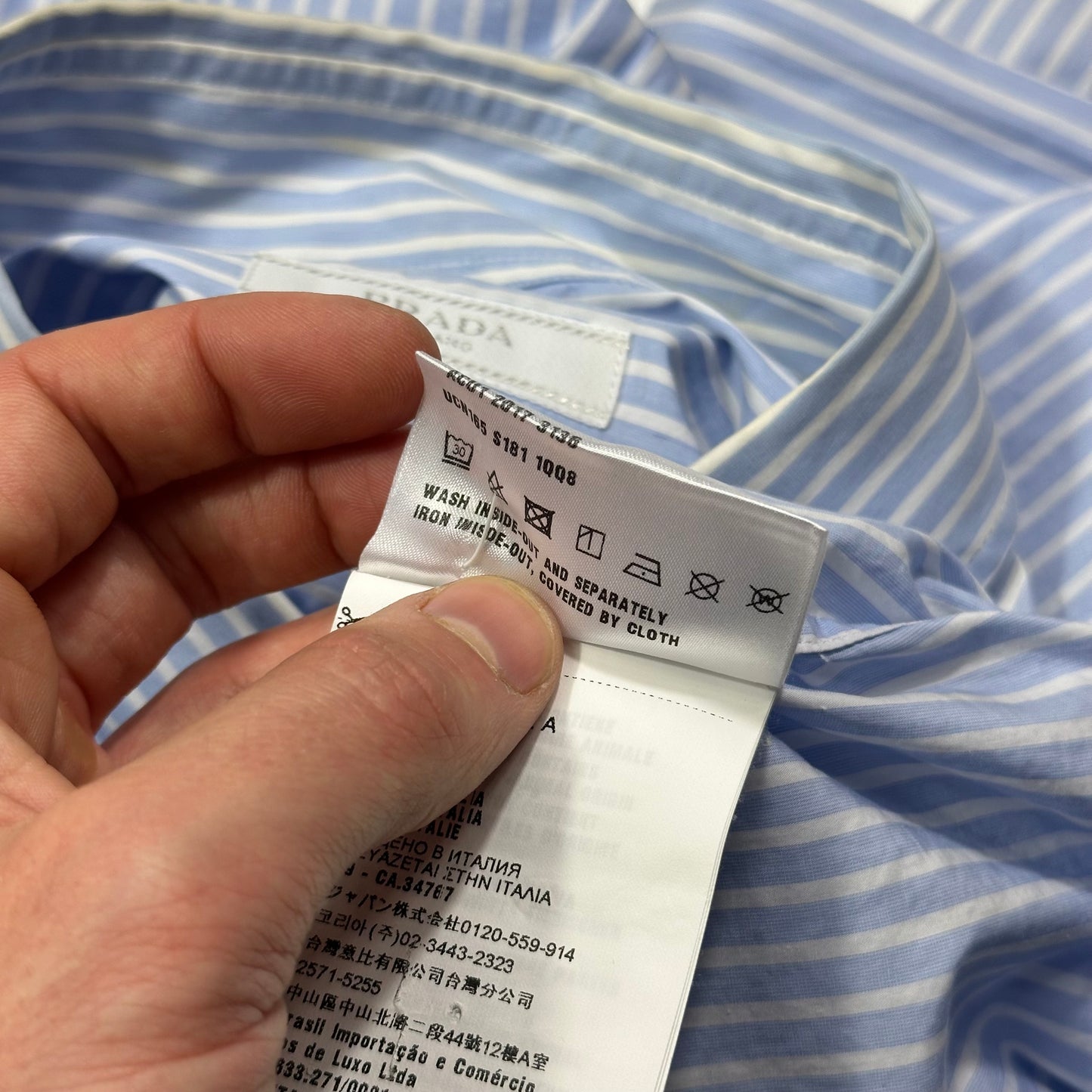 Prada SS18 James Jean Comic Print Striped Shirt - S/M