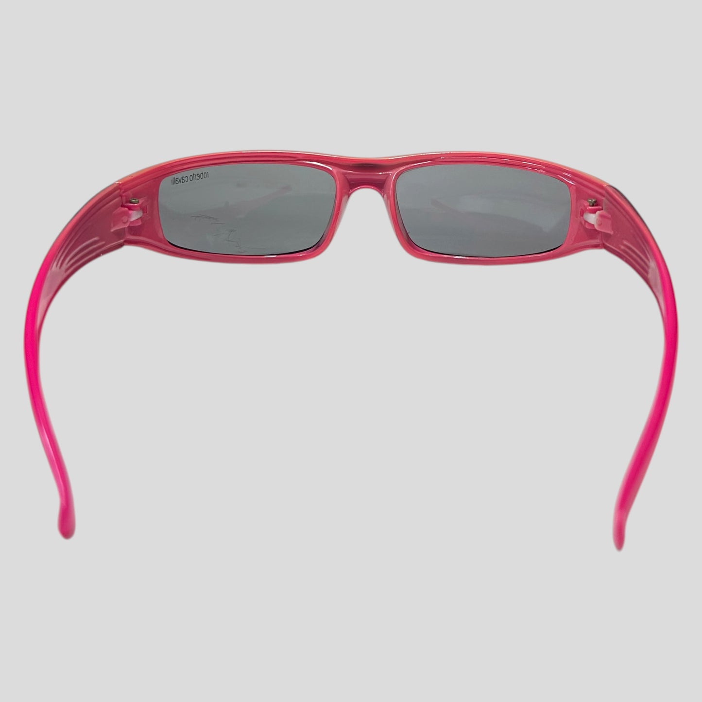 Roberto Cavalli 00’s Hot Pink Gradient Wraparound Sunglasses