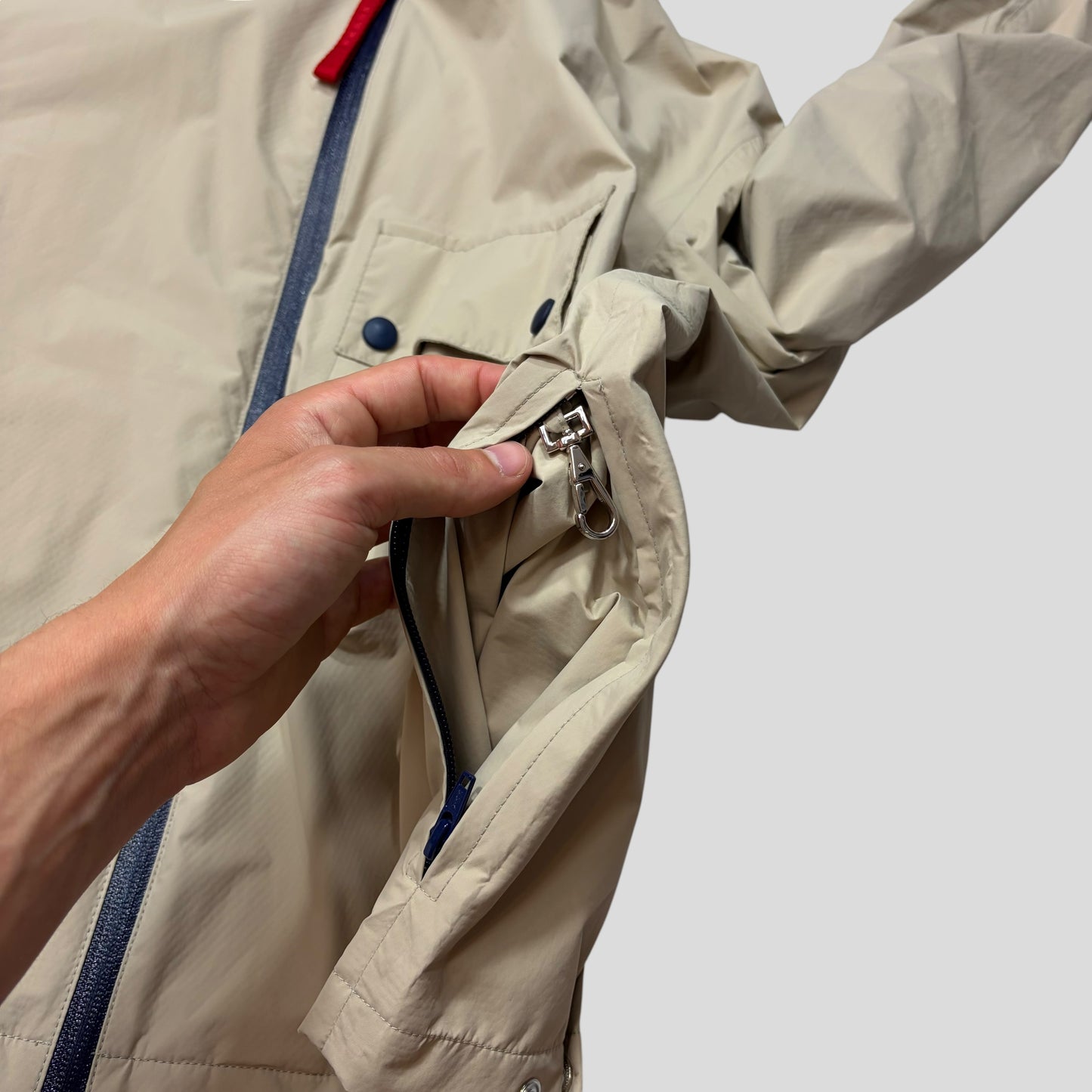 Prada Sport AW00 Goretex Backpack Strap Packable Bag Jacket - M/L