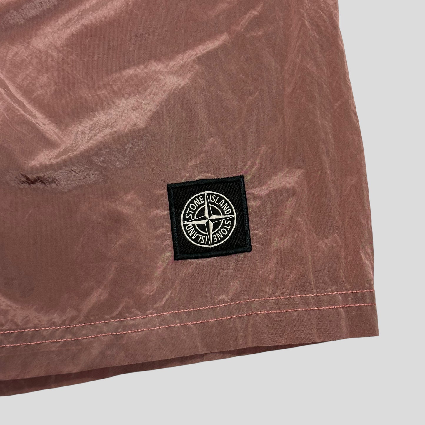 Stone Island SS21 Nylon Metal Compass Logo Shorts - XL/XXL