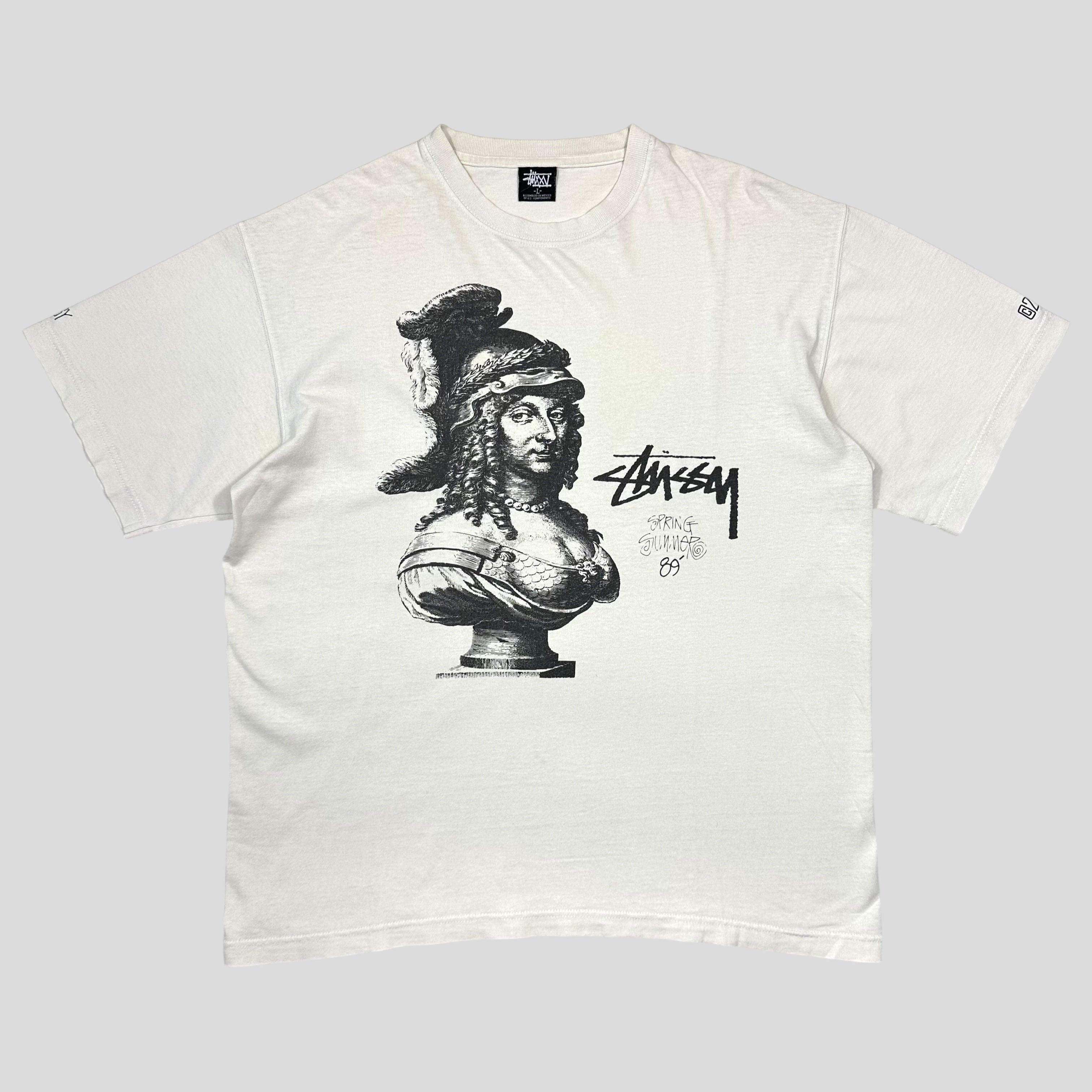 Stussy ローマの休日Tシャツ Lサイズ ホワイト OLD STUSSY ローマの