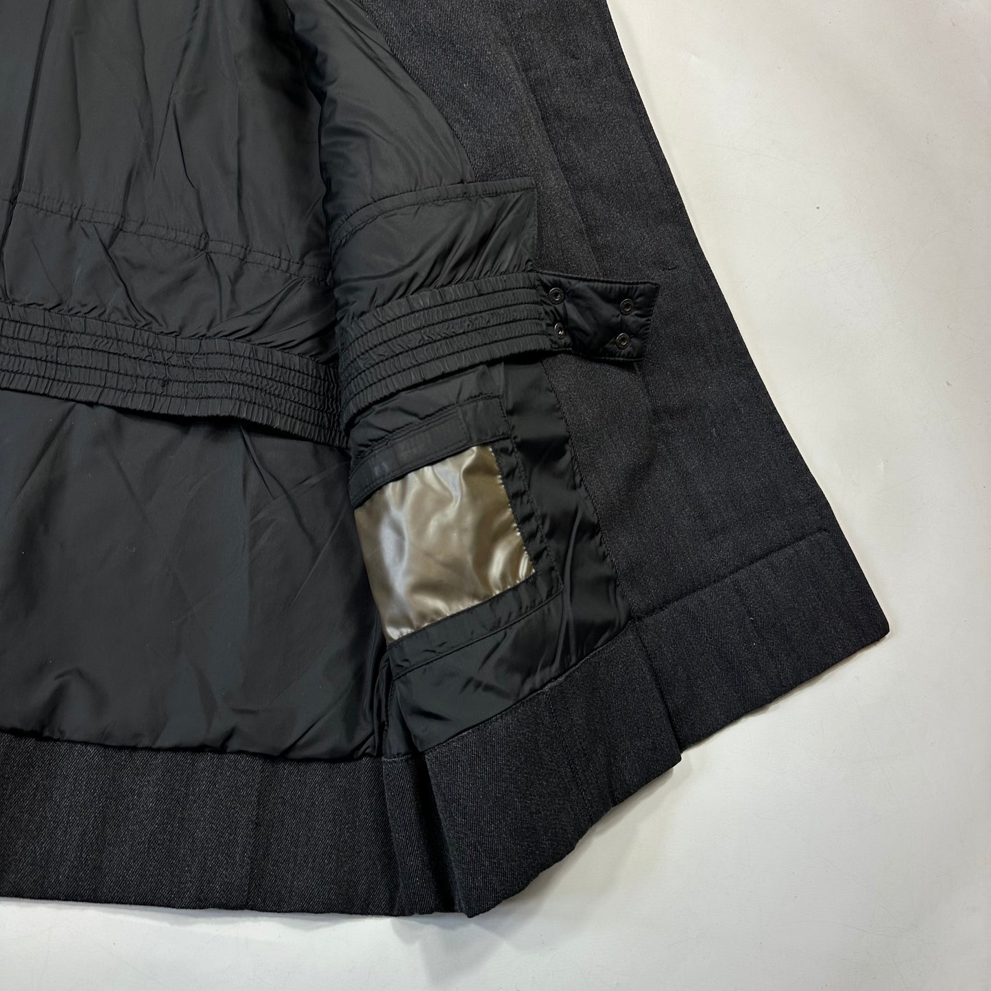 Prada Sport 00’s Technical Wool Sherpa Collar Overcoat - L