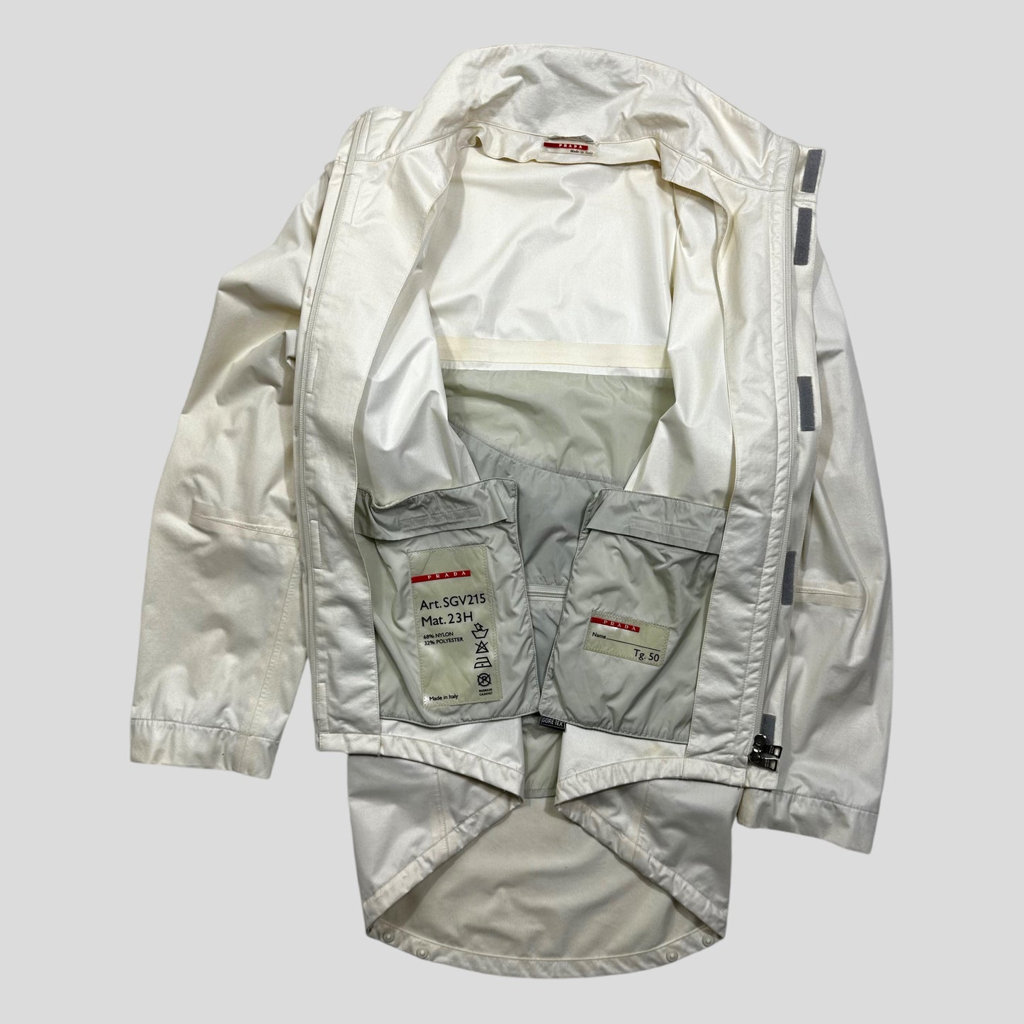 Prada Sport SS00 Goretex PTFE Modular Light-up Convertible Bag Jacket - IT50 (L)