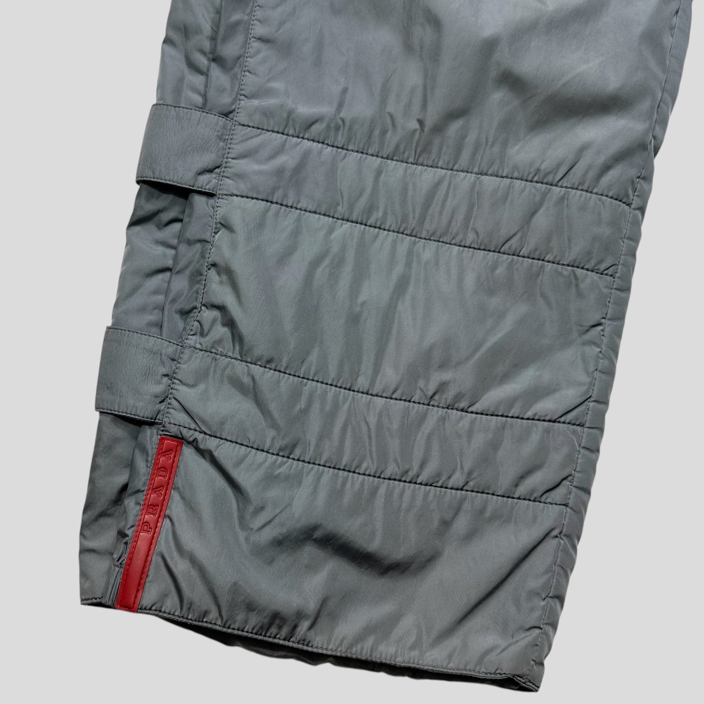 Prada Sport AW99 Bondage Strap Astro Nylon Padded Ski Trousers - IT50