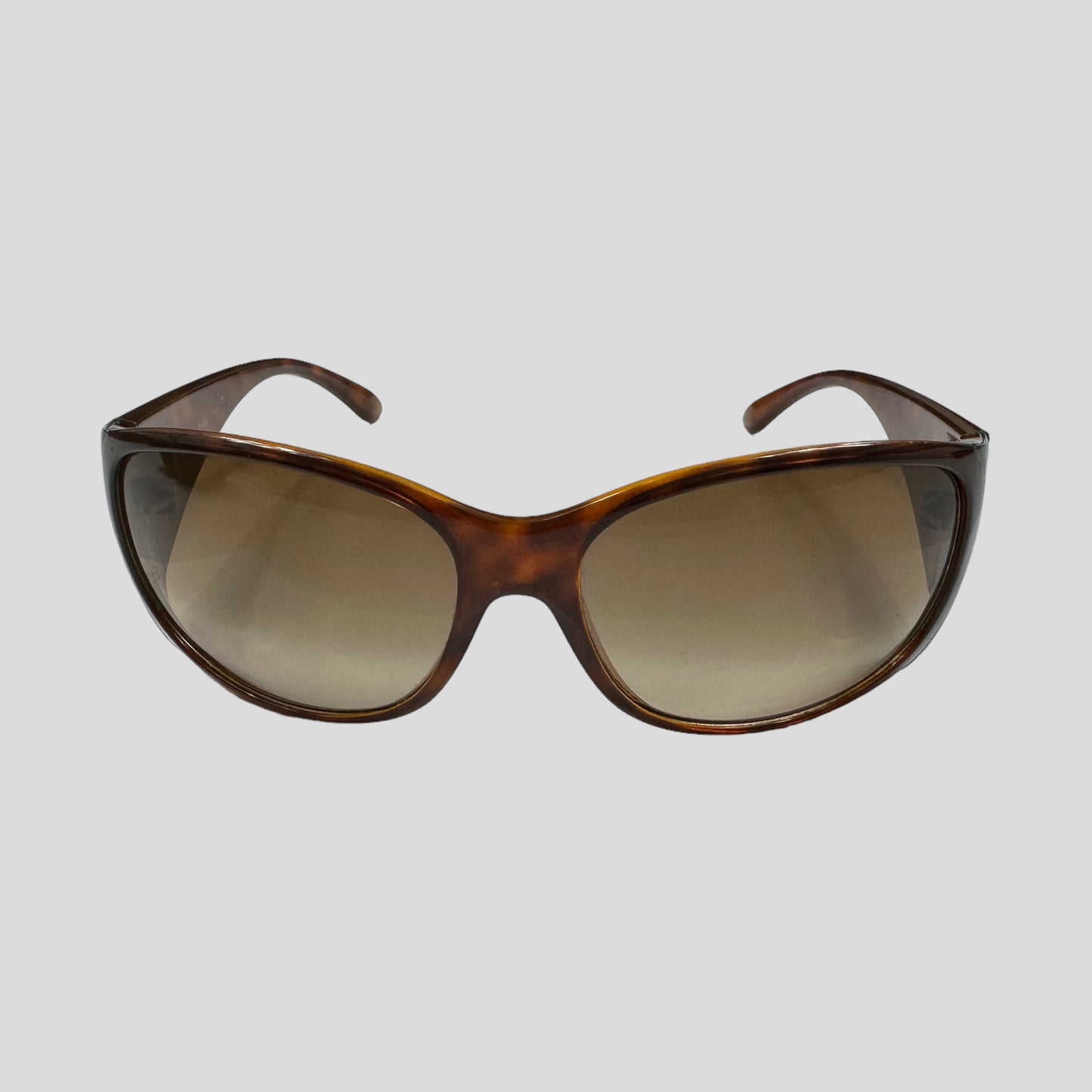 Prada Milano Tortoiseshell Wraparound Sunglasses