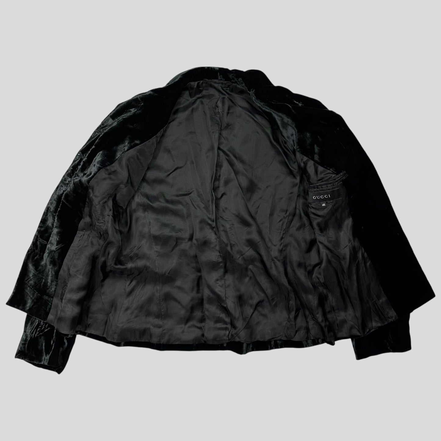 Gucci by Tom Ford 1999 Velour Velvet Runway Jacket - IT46 (UK10)